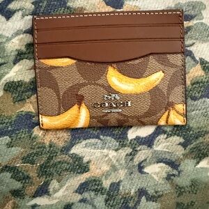 Coach Banana motif  Card Holder